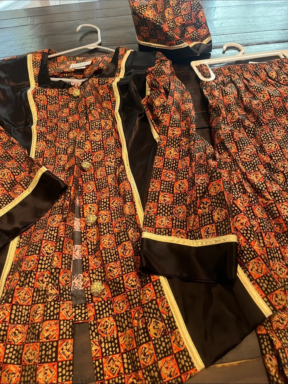 FAD AFRICAn Womens inspired jacket and matching Kufi  Hat  and Skirt z